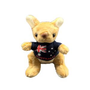 Soft Toy Kangaroo w/cloth 19cm