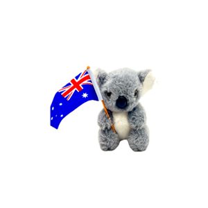 12cm Mini Soft Toy Koala Flag