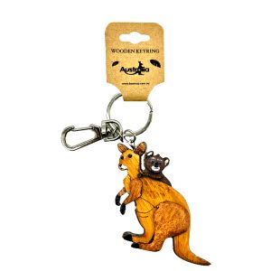 Three Layers Keychain Koala and Kangaroo