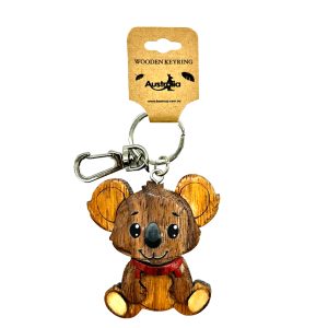 Three Layers Keychain Koala with Scarf