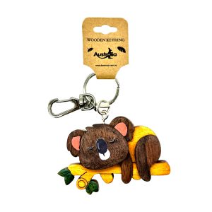 Three Layers Keychain Koala with Tree