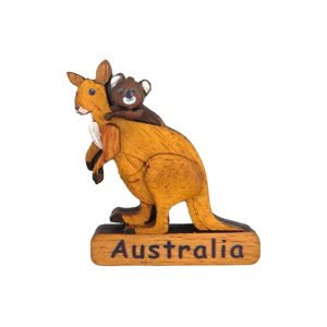 Wooden Fridge Magnet Kangaroo and Koala