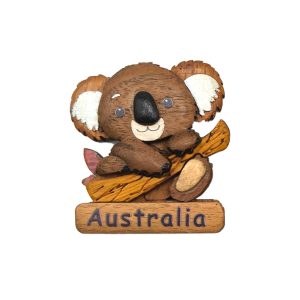 Wooden Fridge Magnet Single Koala