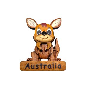 Wooden Fridge Magnet Kangaroo