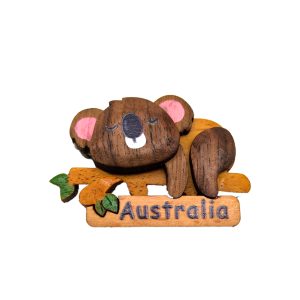 Wooden Fridge Magnet Tree Koala