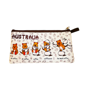 Neoprene Pencil Case Quokka Coffee