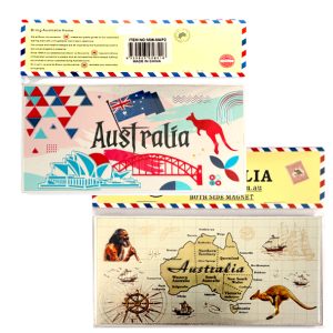 Double Sides Foil Magnet Map