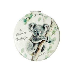 Quality Cosmetic Mirror Koala Green (Package with Card)