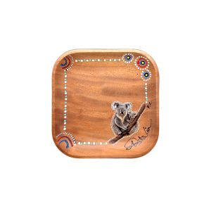 Timber Square Plate 16cm Koala