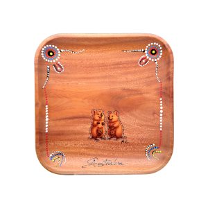 Timber Square Plate 20cm Quokka