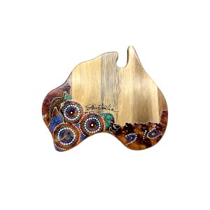 Timber Serving Board Map Small